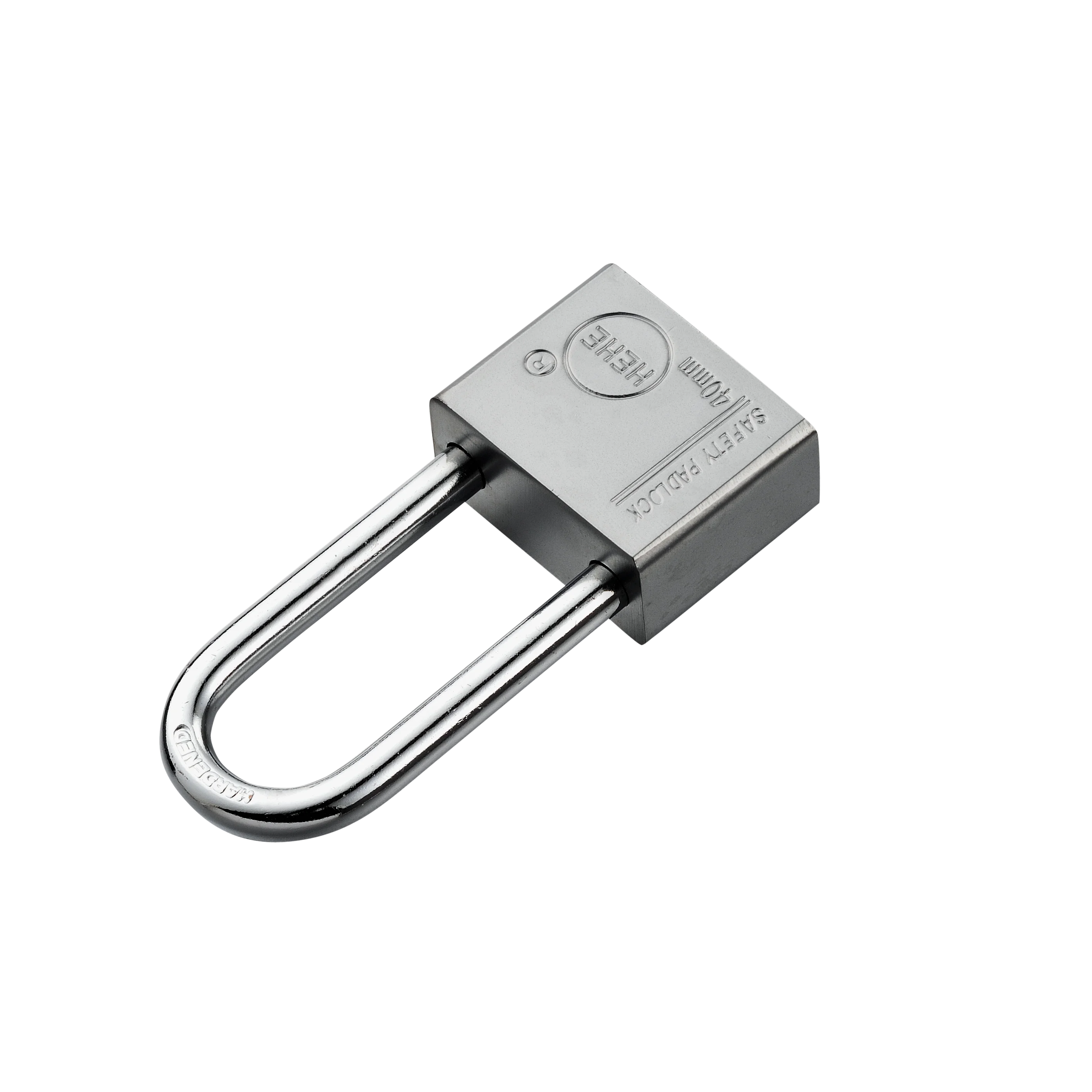 Nickel/titanium/Chrome Plated Square Shape Iron Padlock with vane Key