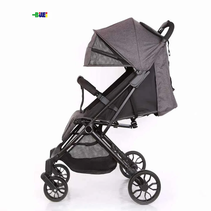 Eco-friendly Light weight buggy foldable 4 wheel stroller for children / safety baby kids stroller travel portable pram carriage