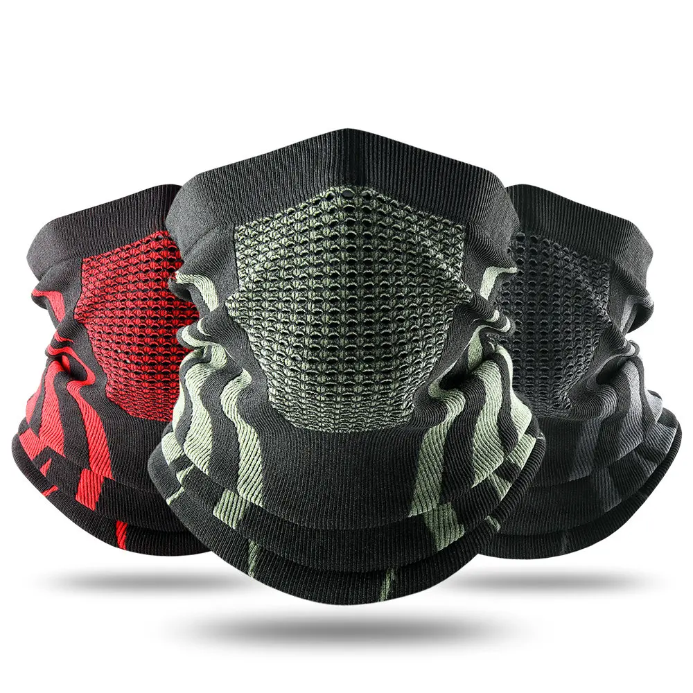 Factory wholesale Men Women Knitting Winter neck warmer Warm Soft tube Bandana ski scarf Snowboard windproof Warm neck gaiter