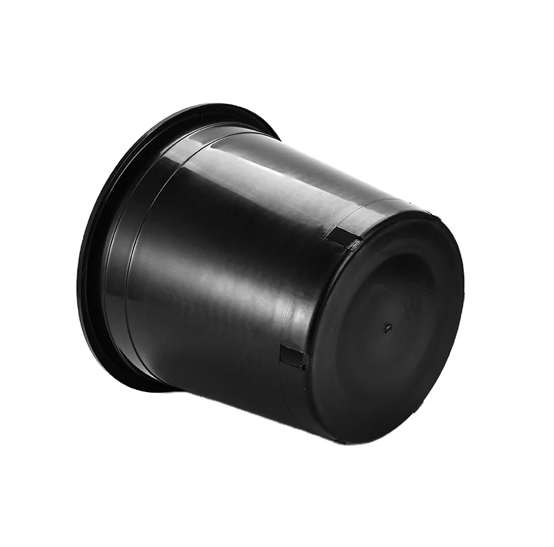 Eco friendly Outdoor gardening size gallon planter black green plastic flower plant pot for nursery  trees seeds