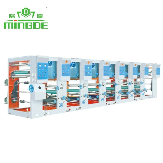 Высокоскоростная машина для флексографической печати, 6 цветов, рулонный принтер, флексографический принтер серии YT