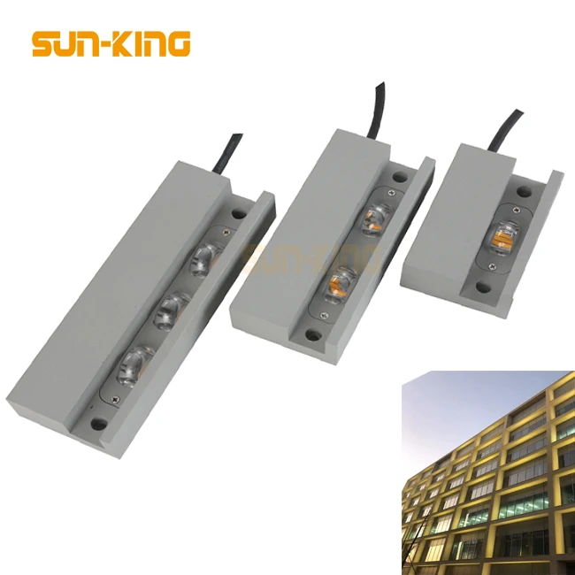 Decorative Outdoor square warm white Led Window Night Light 180 Degree Graphic Led Window Lamp Trick Light