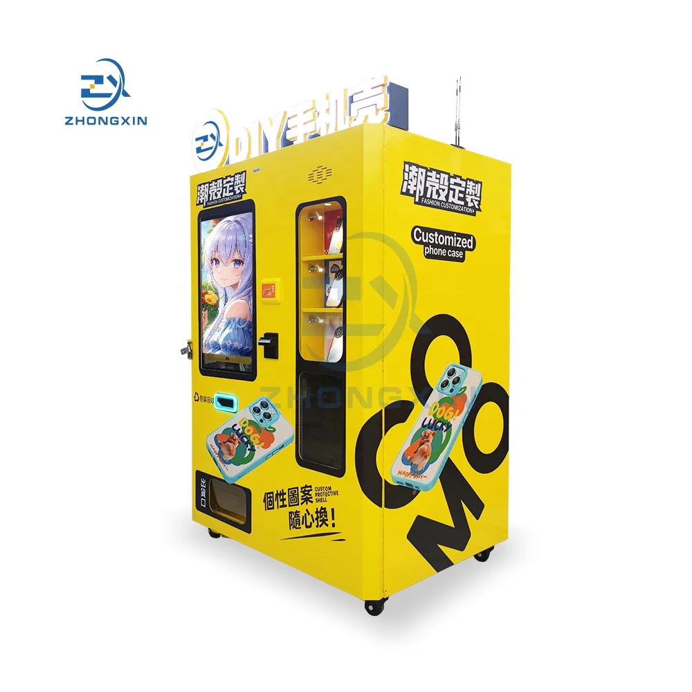 3D phone case printing vending machine business phone case booth automat print picture machine supplier