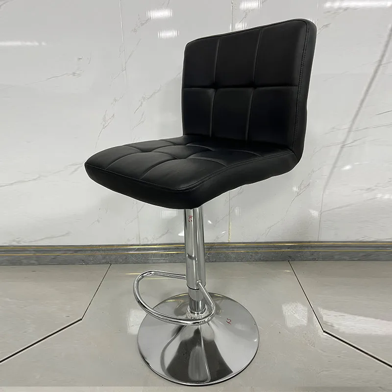 wholesale upholstered black white silver high rotating swivel home breakfast counter restaurant bar chair bar stool for kitchen