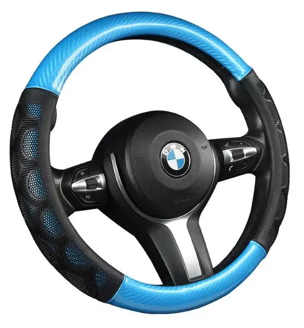 
Best Selling Carbon Fiber Pu Leather Steering Wheel Cover Wholesale 