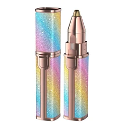 Dropshipping Mini Lipstick With Light USB charging Painless Face Trimmer Eye Brow Epilator Shaver Facial Hair Remover