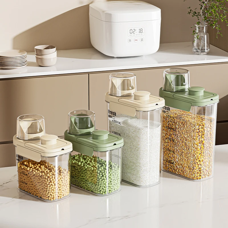 Trending Products 2024 New Arrivals Pet Cat Dog Food Storage Kitchen Clear Rice Dry Food Flour Airtight Storage Container