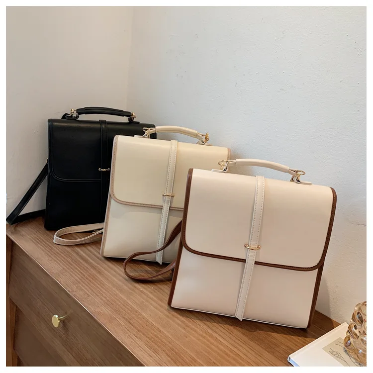 Retro backpacks female 2022 new fashion school bag for ladies shoulder bags fashion computer backpack leather woman wholesales