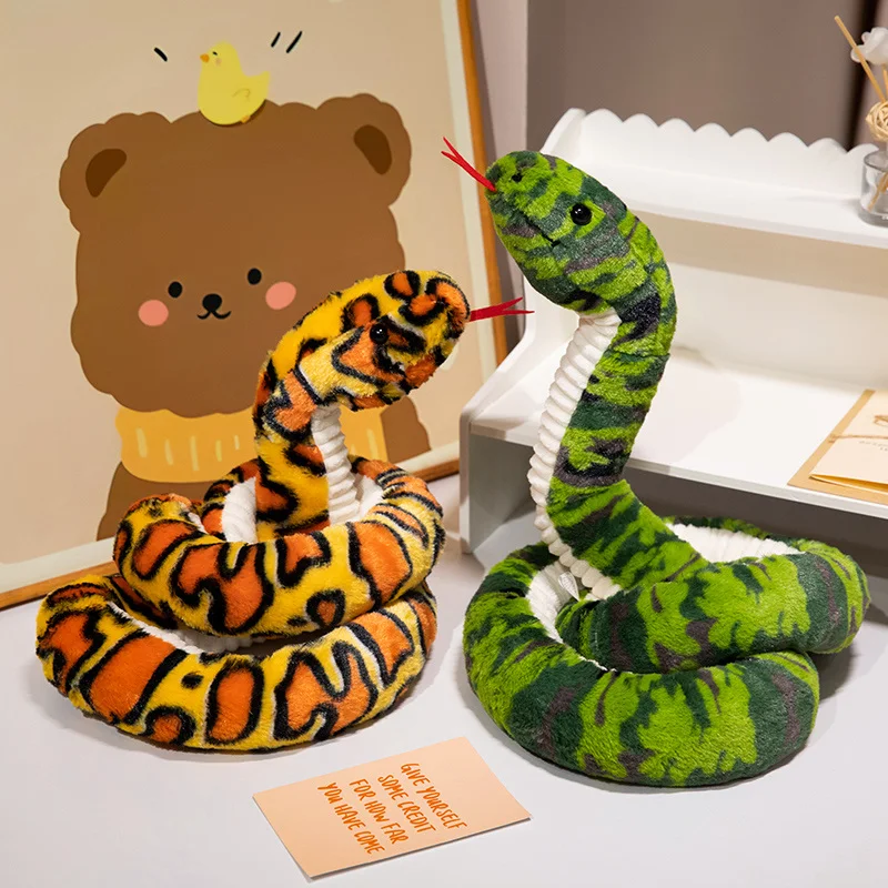 Happy New Year year of snake Gift Stuffed Animal Toys Merry Christmas Company Gift Pillow Plush Toy