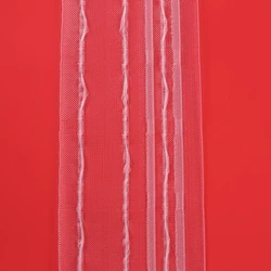 Home decorative pencil pleat transparent belt wave define roman curtain accessories