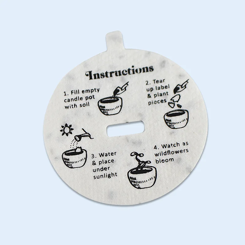 2024 new OEM plantable flower seed paper thank you cards