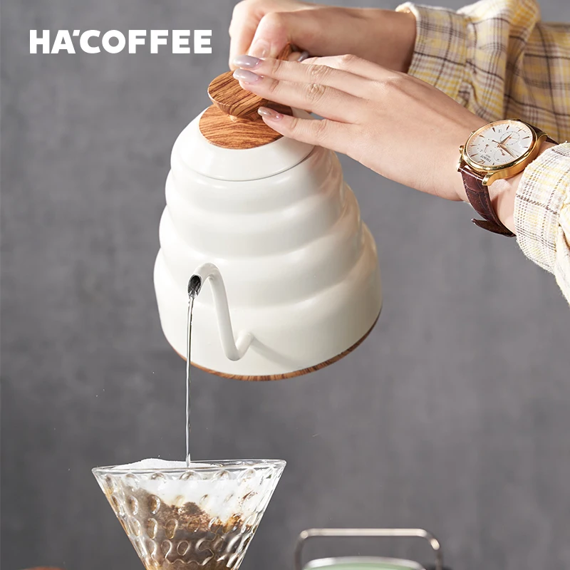 Large Capacity Heating Variable Temperature Control Gooseneck Stainless Steel Electric Coffee Kettle