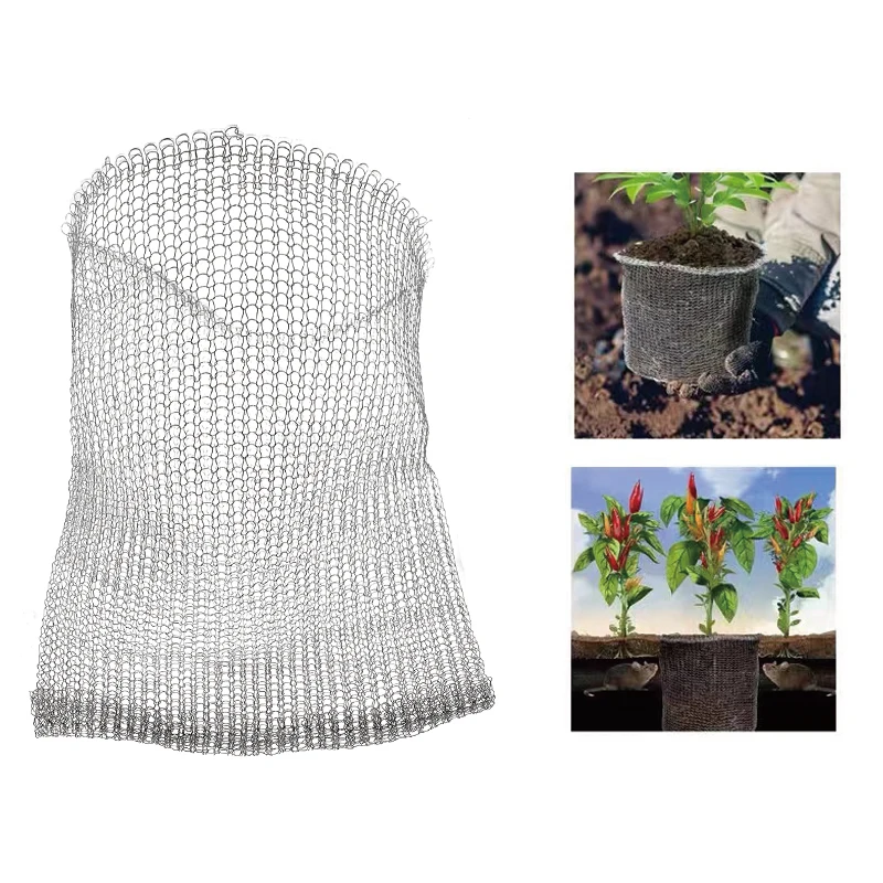 Root Guard Baskets Stainless Steel Plant Wire Speed Baskest for Plant Berries Vegetables Root Protect