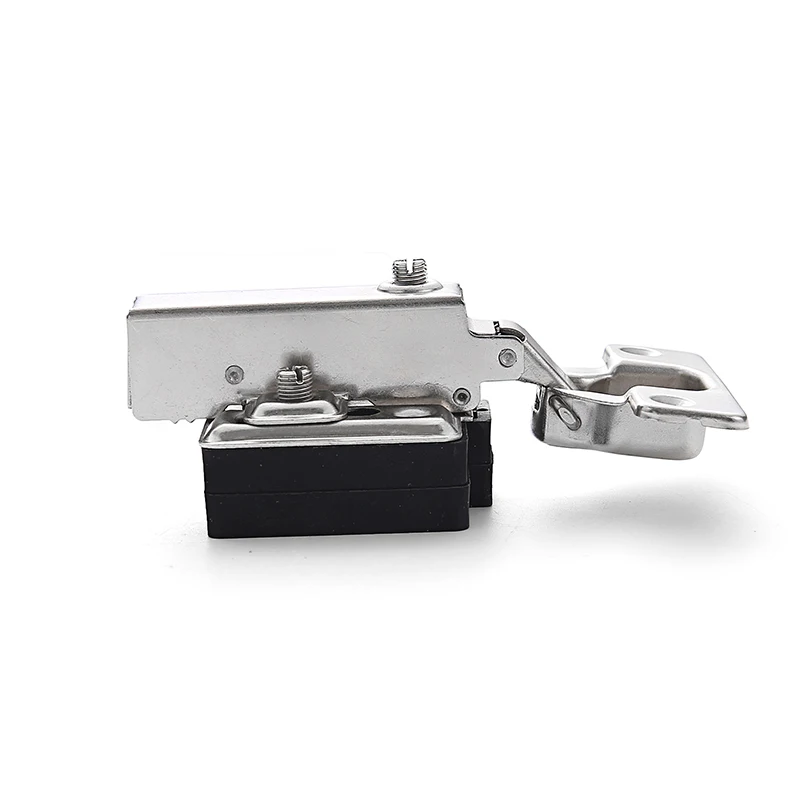 Kitchen Cabinet 6 Holes with Black Plastic Rubber  Hydraulic Cabinet Hinges for heavy cabinet doors