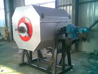 Low cost Heat treatment rotary furnace for Screws/ Nuts/bolts/nails