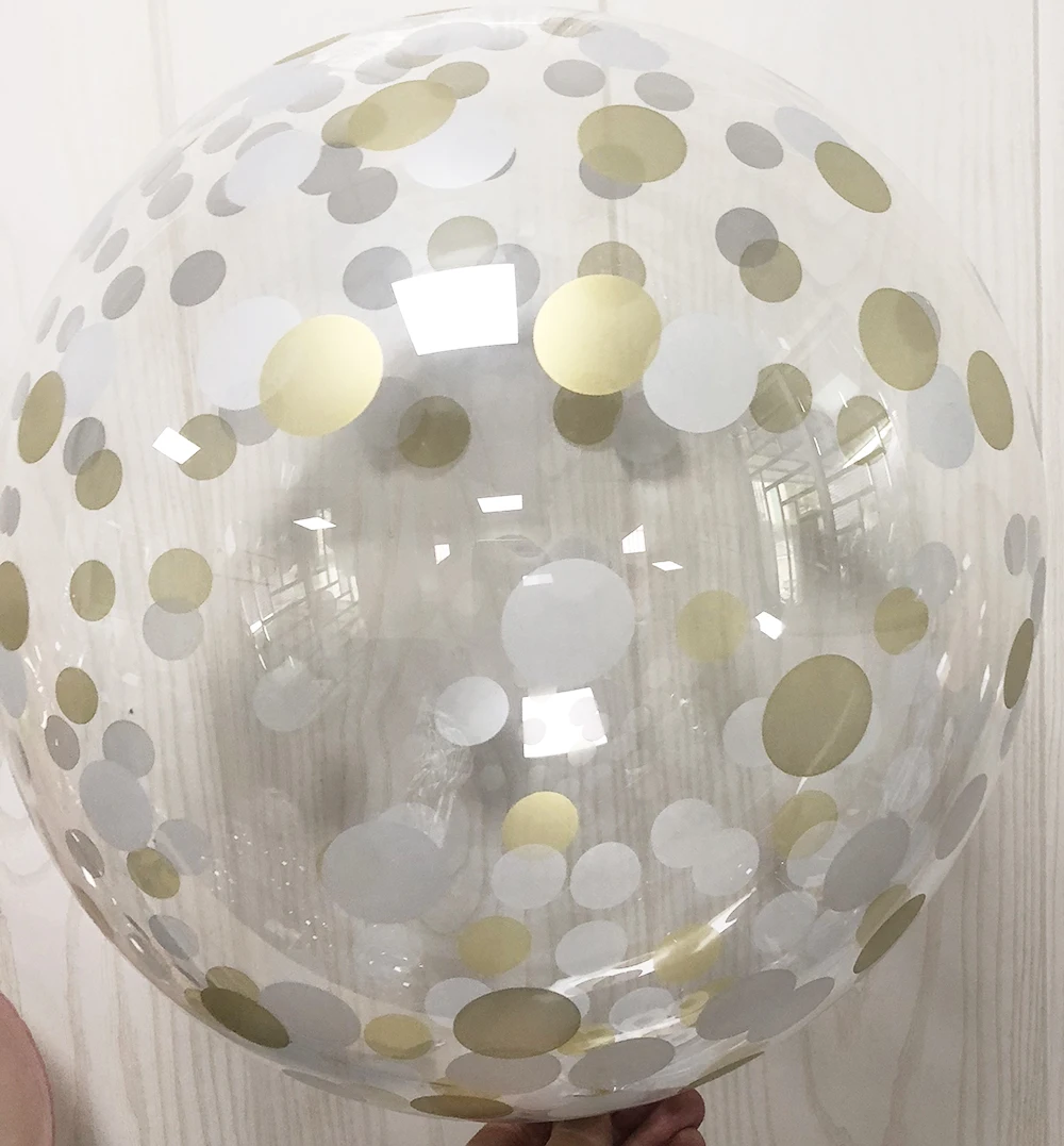 Party Decoration Event Decor balloon wholesalers bobo transparent Chaotic Gold Silver Dots BoBo balloon