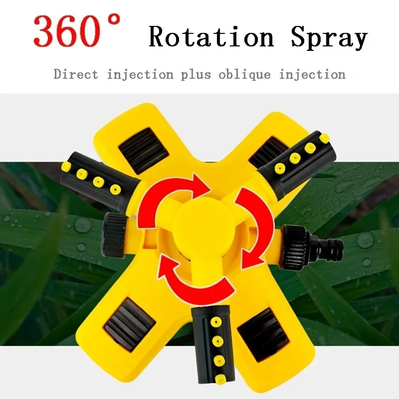 Automatic rotating nozzle Garden Watering Garden Irrigation Lawn Sprinkler plastic vortex sprinkler