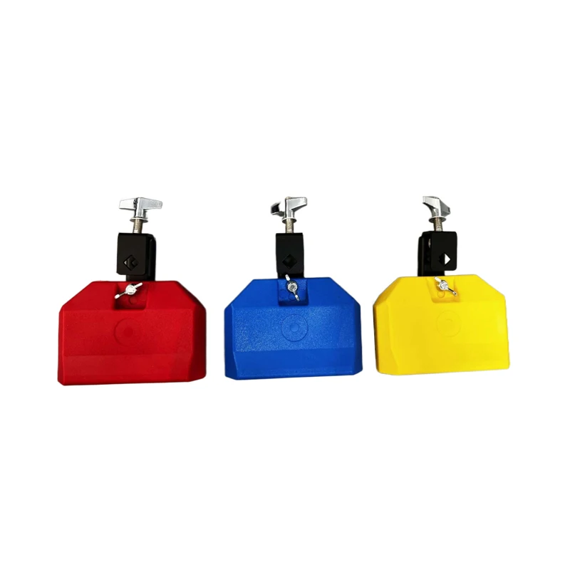 Cowbell Jam Block Plastic Musical Percussion Latin Drum Jam Block for Drum Percussion Instrument Parts