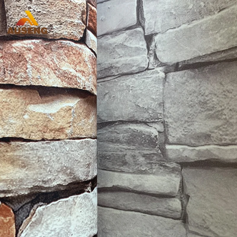 Eco-Friendly Beautiful Brick Design Hq Wallpaper 3D Home Decoration Wallpaper For Metal Sheet