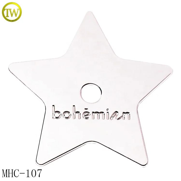 Custom embossed car key hang pendant zinc alloy bags plate round logos keychain accessory brand letter plate with string