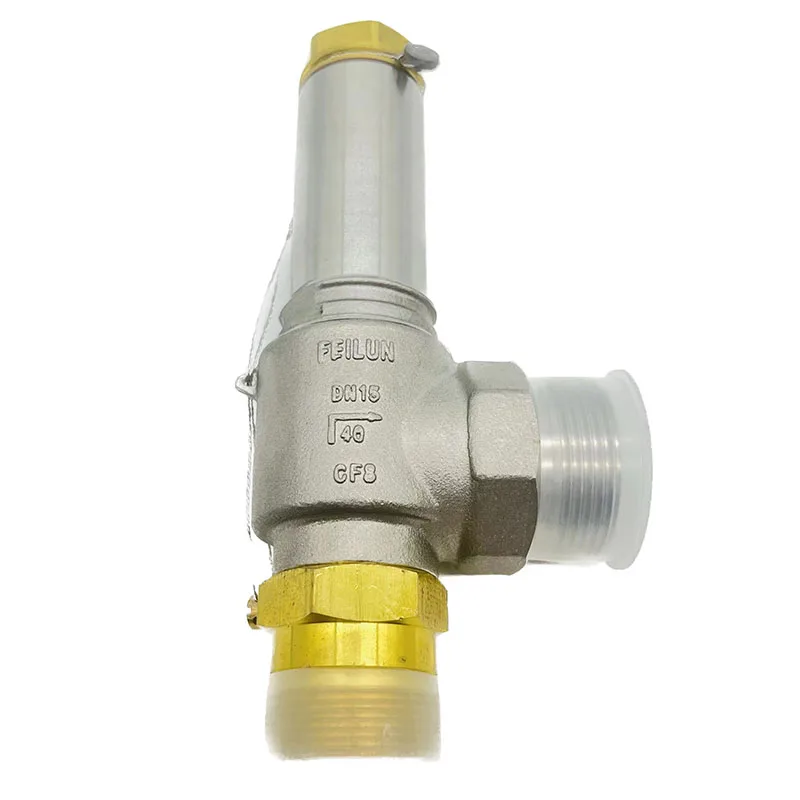 Cryogenic full lift safety relief valve in stainless steel for lng ln2 storage tank
