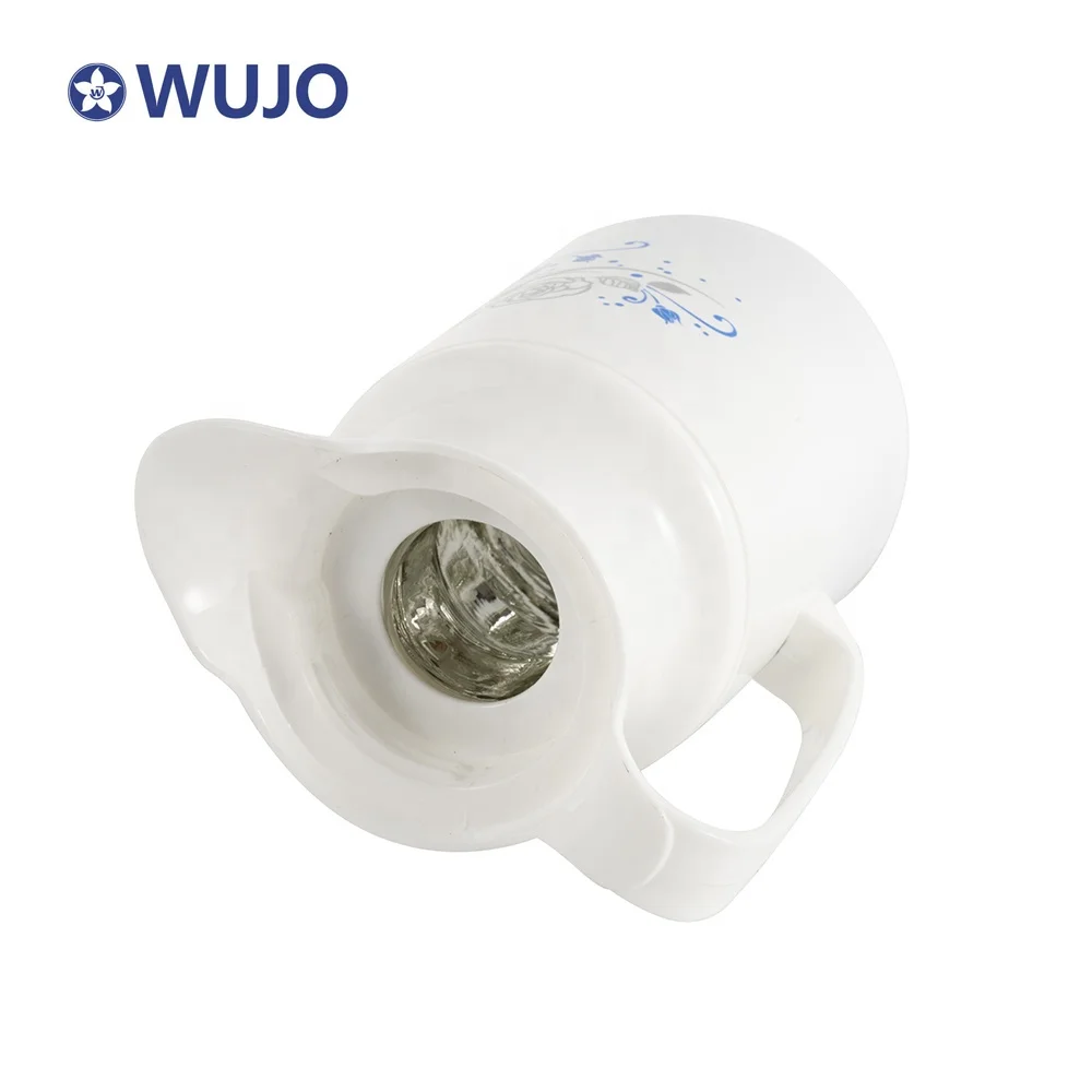 Factory Price Customized Plastic Double Wall Vacuum Flasks Water Filter Jugs Coffee Pot With Glass Refill Inner
