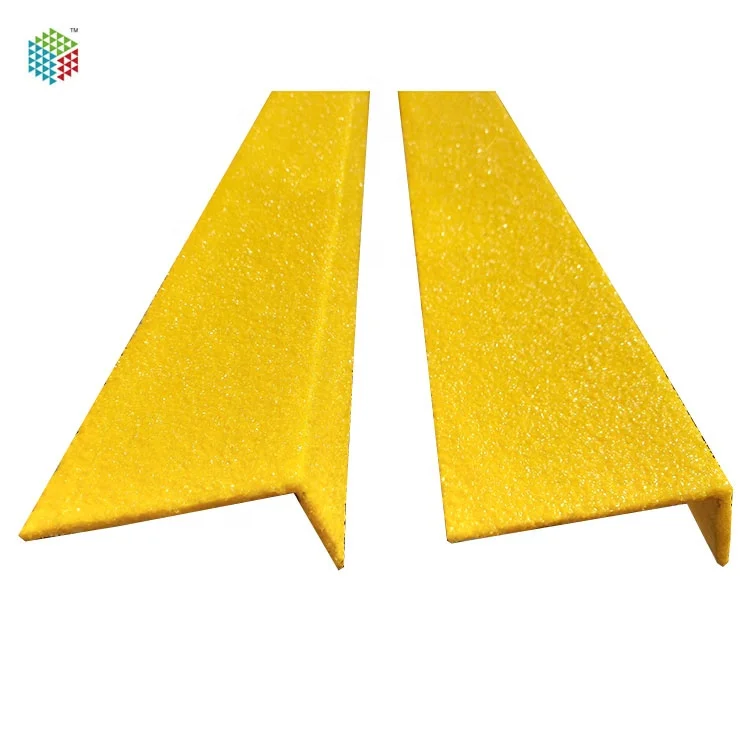High Strength FRP GRP Fiberglass Anti Slip Stair Edge Nosing