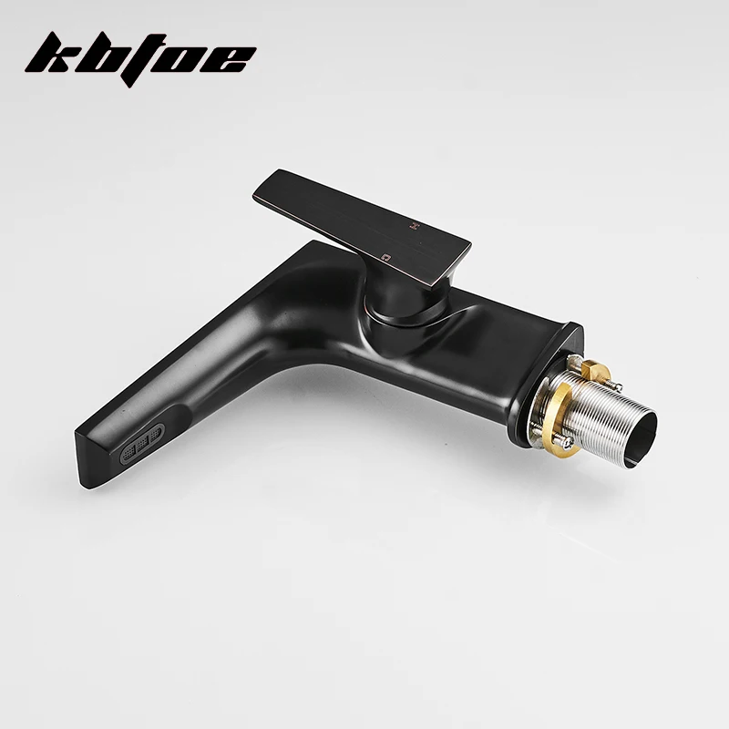 Modern Single Handle Brass Hot Cold Water Mixer Tap Sink Bathroom Basin Faucet