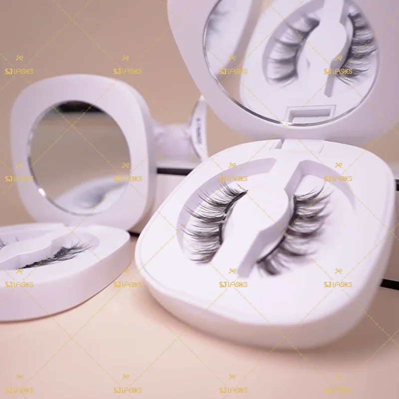 Wholesale Eyelashes Faux Mink Magnetic Eyelashes No Glue Is Needed With Custom Logo From Eyelash Factory