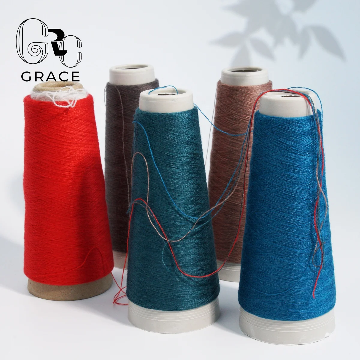 High Elasticity Viscose yarn 40s/2 Colored 100%Rayon Viscose mercerized yarn