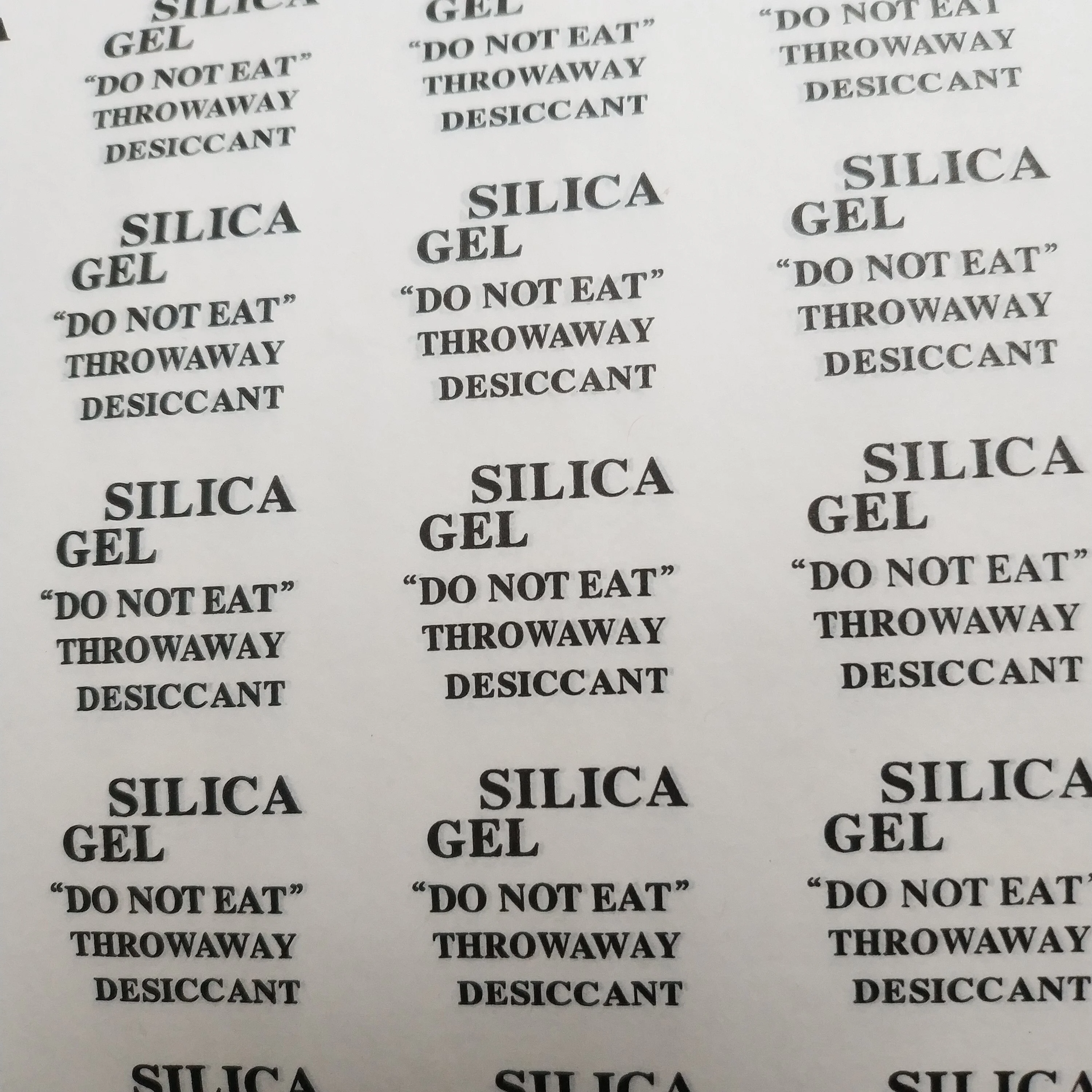 custom non-woven fabric packaging paper for silca gel desiccant packing