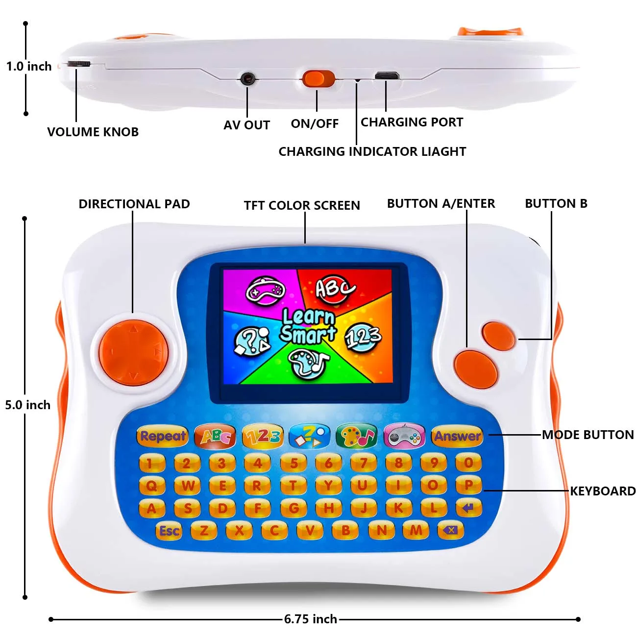 Hot Sell Children Learning Computer english-learning machine For Kids English Language Education Machine Tablet Toy Gift