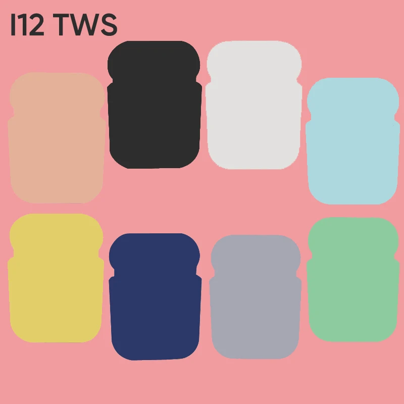 
Wholesale Price i12 Colorful Macoron 2020 Wireless Earbuds Inpods Auriculares i12 TWS Earphone Headset 