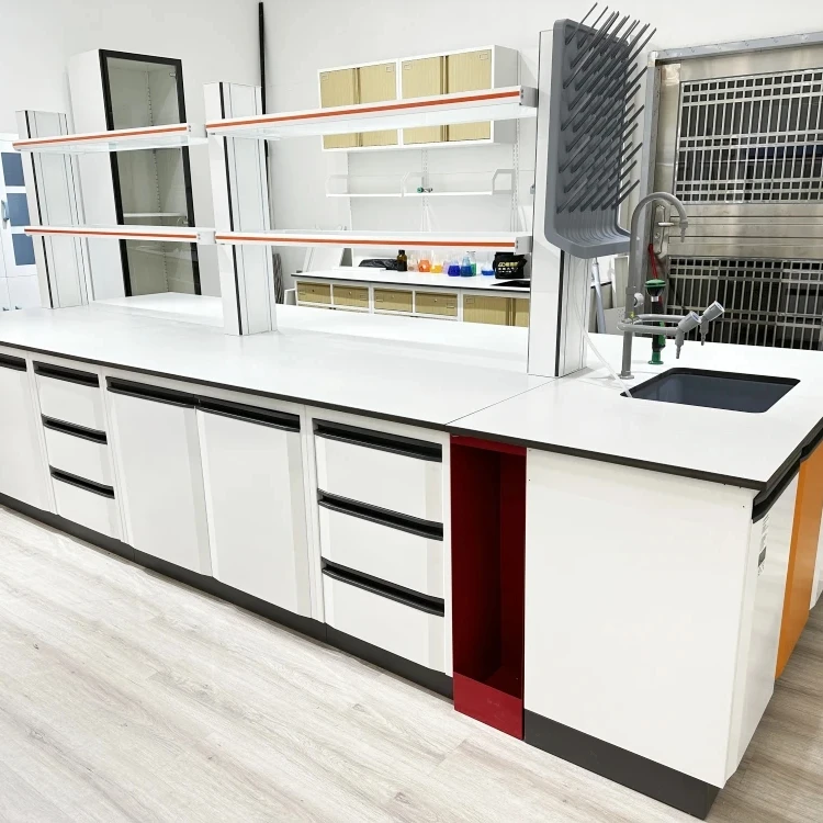 Laboratory Medical Chemical Table Wall Bench/Dental Lab Furniture School Table Bench