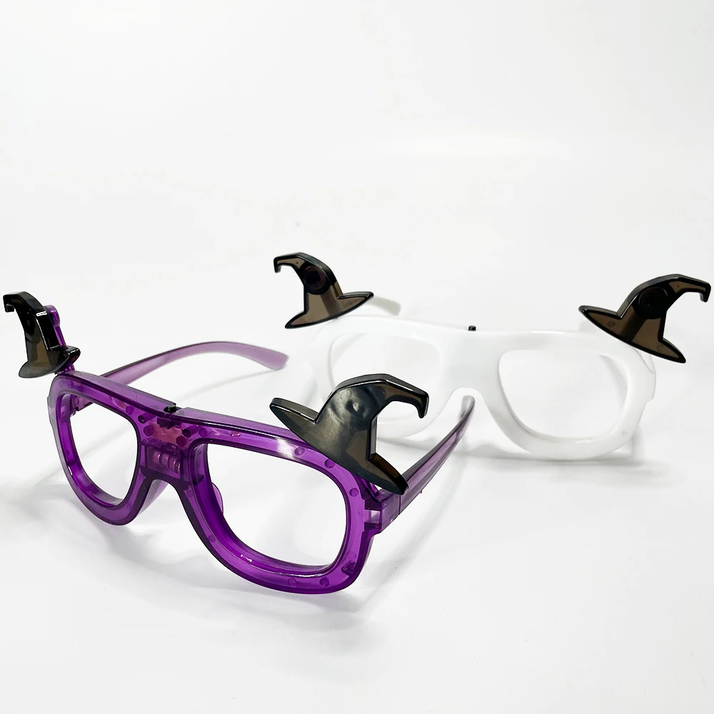 Halloween Event Party Favors Supplies  LED Witch Hat Glasses