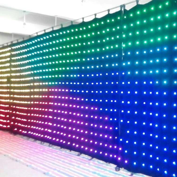 Wedding Stage P18 LED Star Cloth Curtain Backdrop