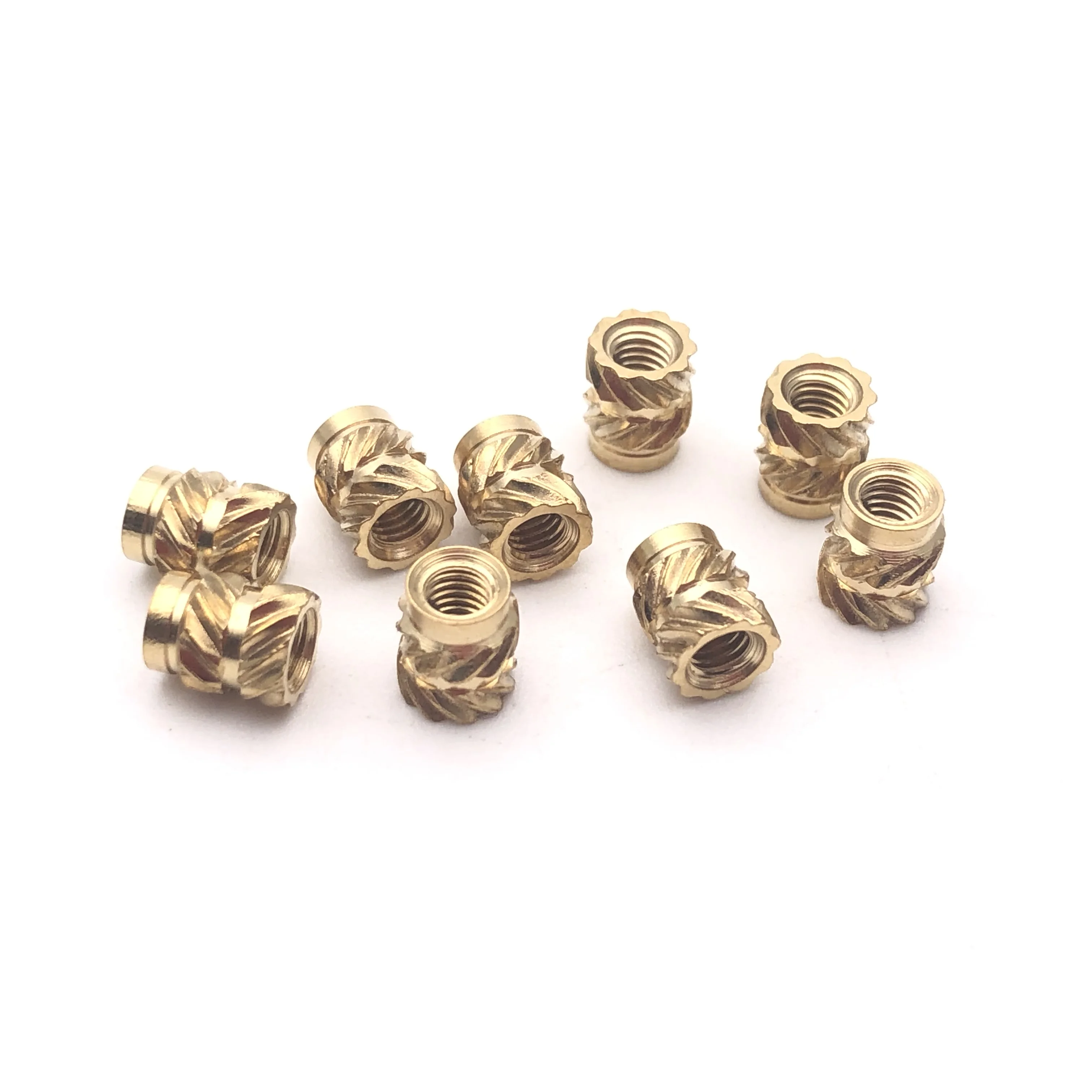 M5 M6 Brass Threaded Inserts Nut Knurl Nuts for Insert Molding