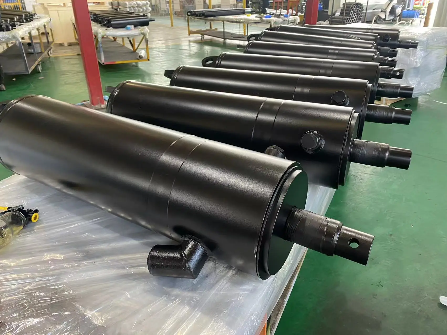 dump truck telescopic hydraulic cylinder lift kit for tipper trailer