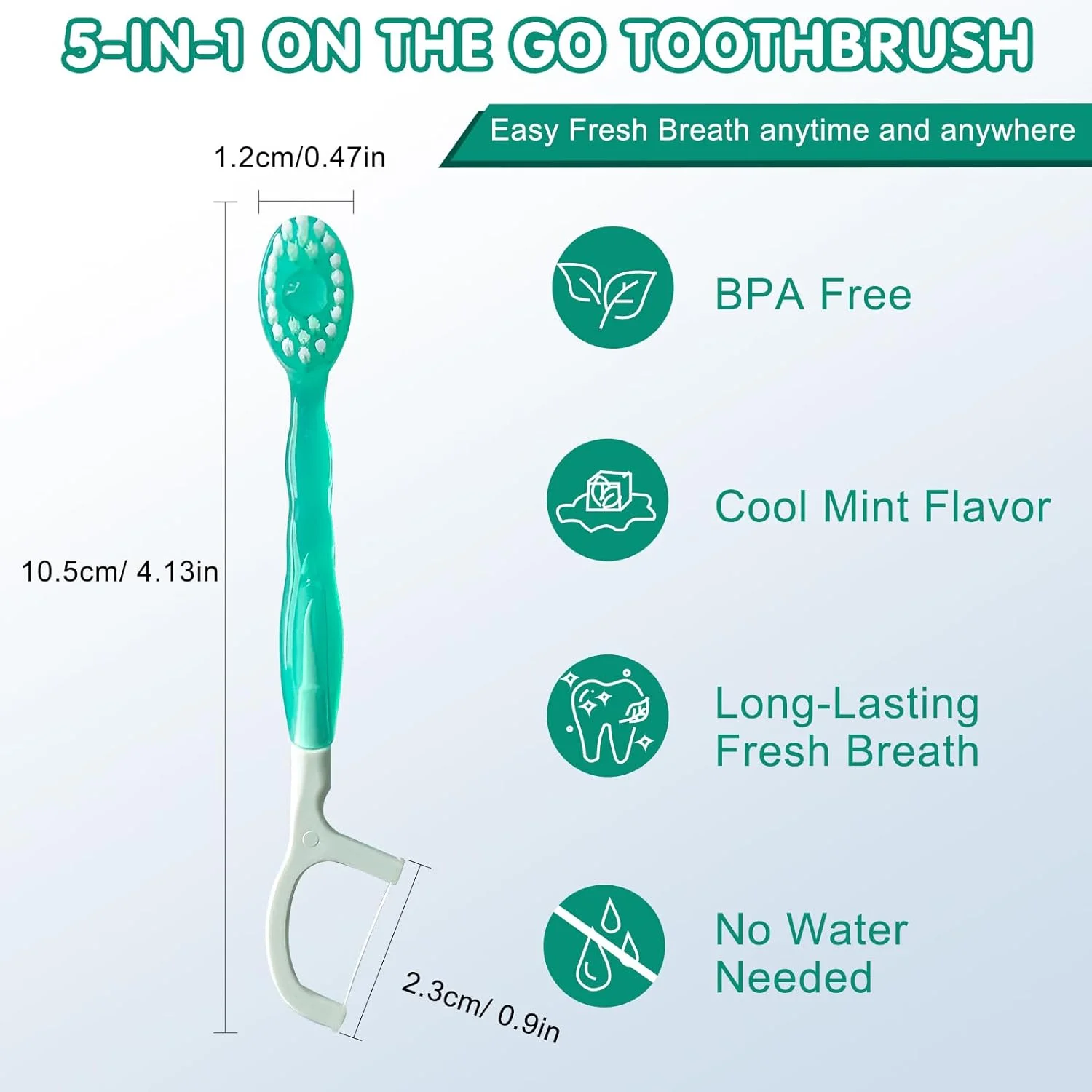 Private Label Natural Disposable Toothbrushes with Toothpaste Including Dental Flossers