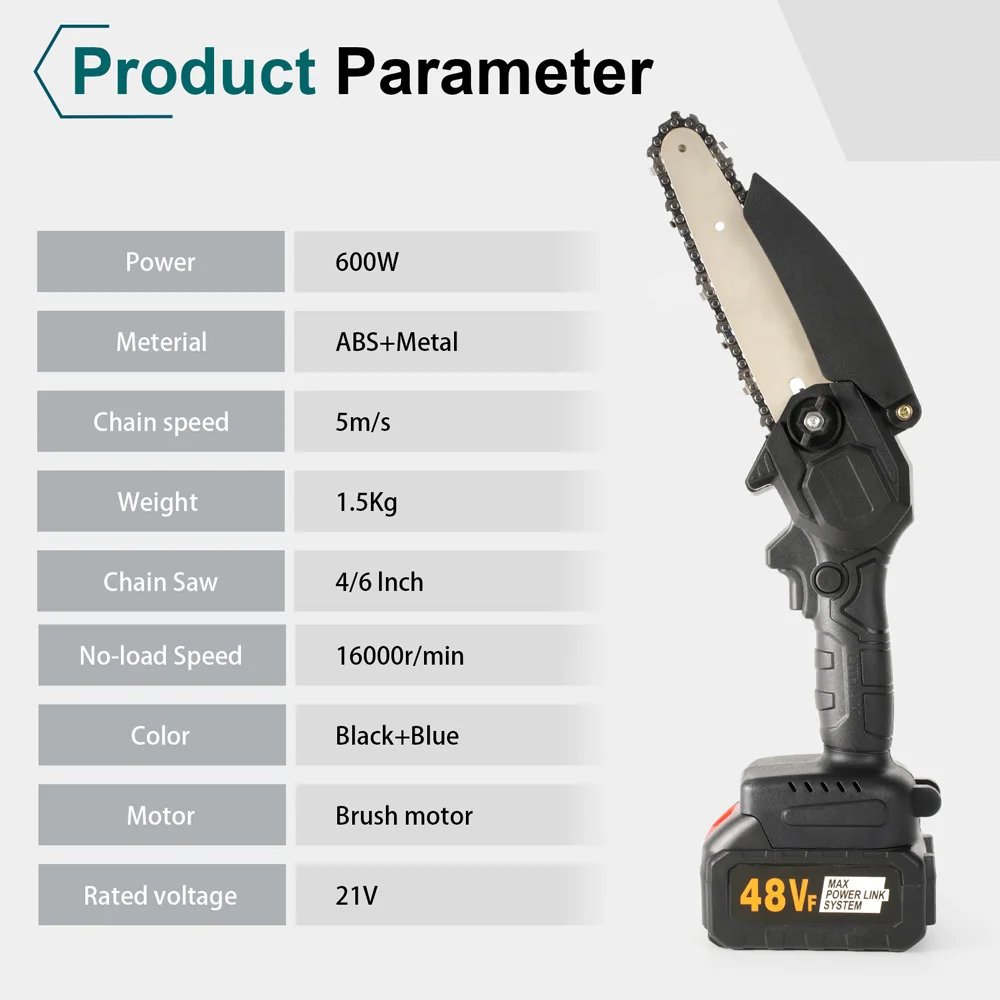 Diy Grade Mini Battery Chain Saws Power Cutters Steel Telescopic Flexible Folding Handle  2 Stroke 4-stroke ChainSaw for Wood