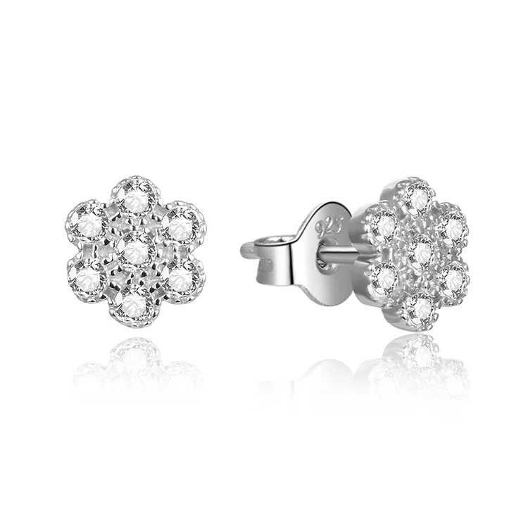 POLIVA fashion Jewelry New Arrival In Stock Acoessories Korean Style S925 Sterling Silver Women Wedding Stud Butterfly Earrings
