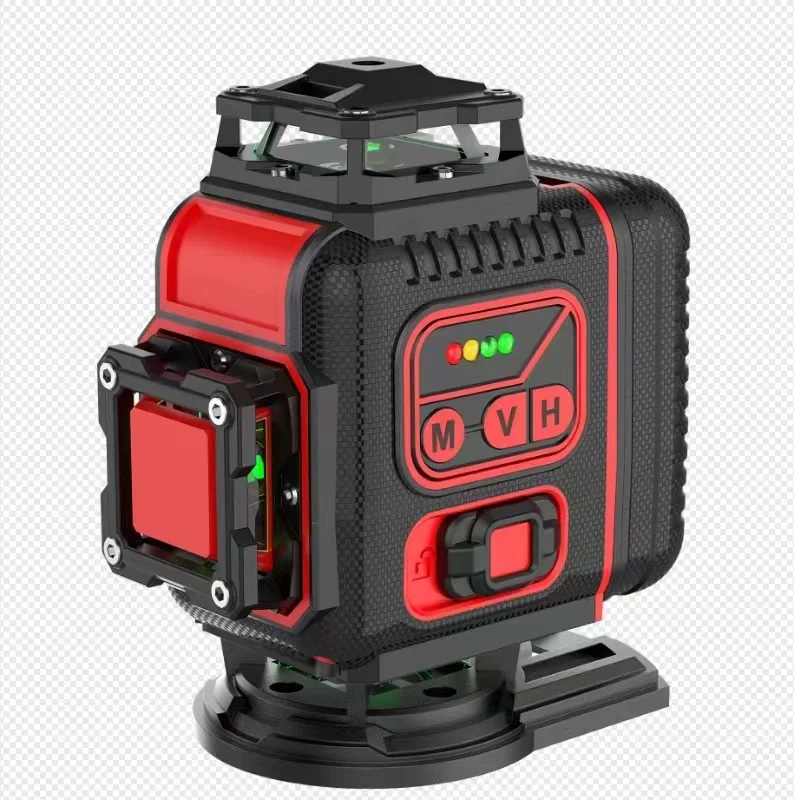 Precise Laser Level 4D 360 Cross Laser Level New Design Yellow Laser Level