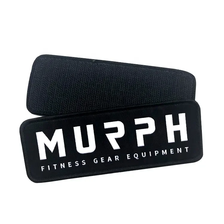 Verified Factory Wholesale Custom Brand Logo Black Merrow Border Machine Woven Patches Stick Sew on for Jacket Clothing