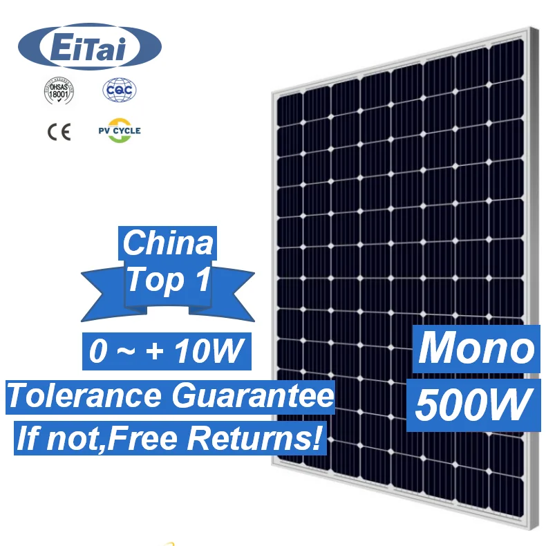 EITAI CEC сертификат jinko single 500w Солнечная Панель 400w 450w mono солнечная панель по хорошей