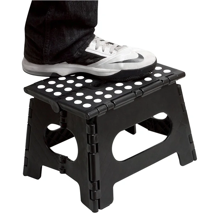 Thickened Plastic Folding Step Stool Portable Storage Step Stool Lightweight Step Stool For Kitchen Bathroom Bedroom