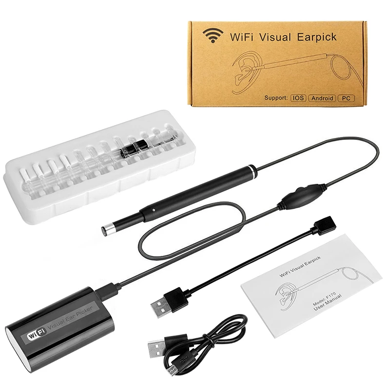 Wholesale Wifi Visual Earpick Hd Ear Wax Removal Led Ear Light Portable Camera Digital Video Otoscope