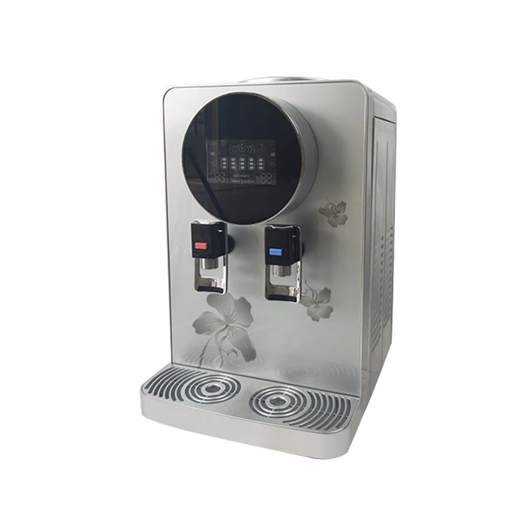 Novel Fashion Glass Computer Display Screen Drink Desk top Table Hot Cold Electric Water Dispenser