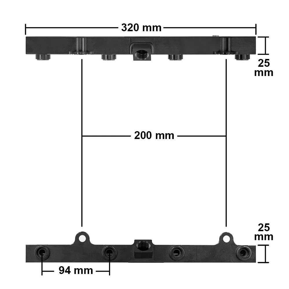 
Aluminium K SERIES BLACK FUEL RAIL kit High Flow Injection fuel rail FOR H0NDA K20 K24 RSX CIV1C SI INTEGRA, EP3 with gauge 