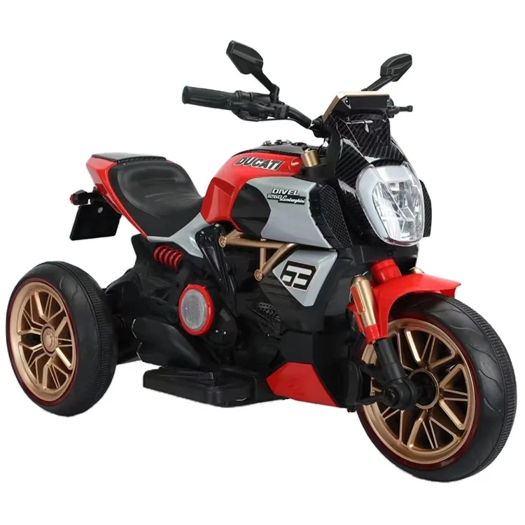 Three wheels kids motorcycle to drive 12v battery electric motorcycle for kids