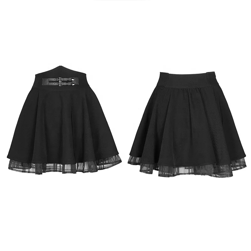 Punk Rave Gothic skirt OPQ-1104BQF Black High Waist Skirts Japan Stly Casual Skirt